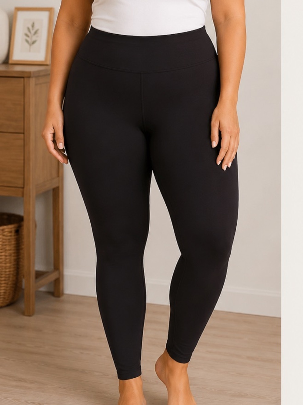Black Stretch Leggings XXL NO POCKETS